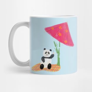 Excited for Summer: Panda in the Beach Mug